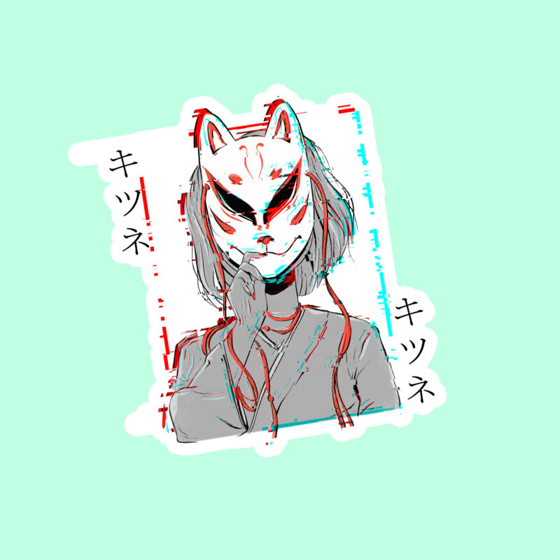 Kitsune Mask Glitch